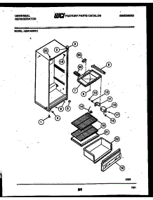 03 - Cabinet Parts parts for Frigidaire Refrigerator ASM140WK1 from AppliancePartsPros.com
