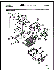 03 - Cabinet Parts parts for Frigidaire Refrigerator ATC130JK1 from AppliancePartsPros.com