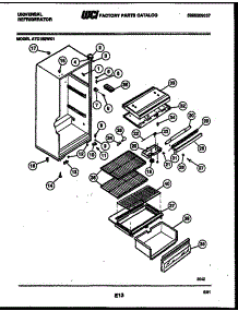 03 - Cabinet Parts parts for Frigidaire Refrigerator ATC150JK1 from AppliancePartsPros.com