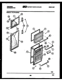 02 - Door Parts parts for Frigidaire Refrigerator ATL150WK2 from AppliancePartsPros.com