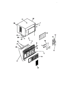 08 - Cabinet Front (`Aaa` Cabinet Models parts for Frigidaire Air Conditioner AW938UD2 from AppliancePartsPros.com
