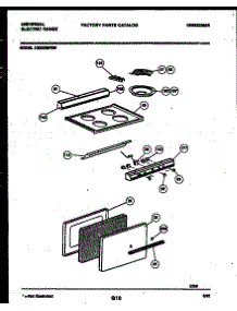 02 - Cooktop, Backguard And Door Parts parts for Frigidaire Range CE206SP2W-23 from AppliancePartsPros.com
