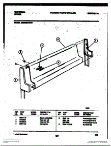 03 - Backguard parts for Frigidaire Range CE300SP2J01 from AppliancePartsPros.com