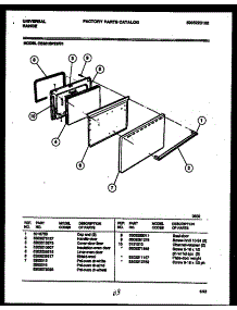 04 - Door Parts parts for Frigidaire Range CE301SP2W01 from AppliancePartsPros.com