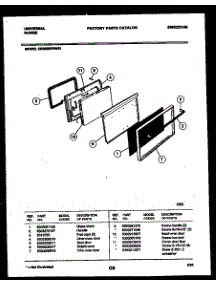 03 - Door Parts parts for Frigidaire Range CE302BP2WD01 from AppliancePartsPros.com