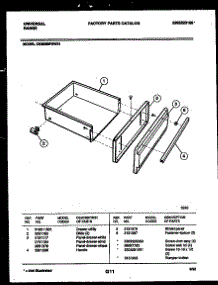 05 - Drawer Parts parts for Frigidaire Range CE302BP2WD01 from AppliancePartsPros.com