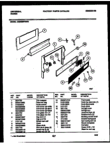 02 - Backguard parts for Frigidaire Range CE302BP2WJ01 from AppliancePartsPros.com
