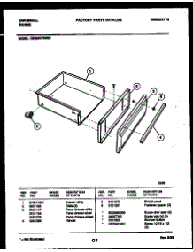 06 - Drawer Parts parts for Frigidaire Range CE303VP2WD01 from AppliancePartsPros.com