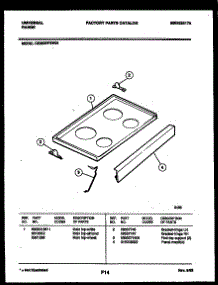 04 - Cooktop Parts parts for Frigidaire Range CE303VP2WH01 from AppliancePartsPros.com