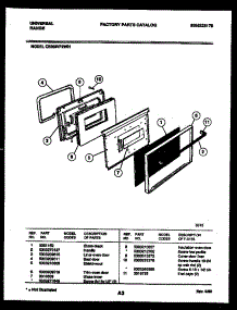 03 - Door Parts parts for Frigidaire Range CE303VP2Y01 from AppliancePartsPros.com