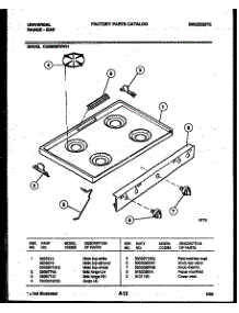 03 - Cooktop Parts parts for Frigidaire Range CG300SP2WH01 from AppliancePartsPros.com
