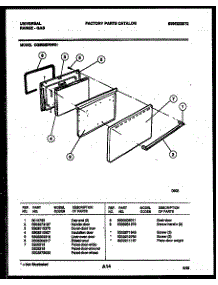 04 - Door Parts parts for Frigidaire Range CG300SP2WH01 from AppliancePartsPros.com