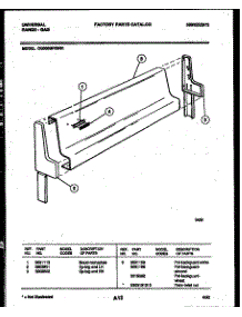 02 - Backguard parts for Frigidaire Range CG300SP2WW01 from AppliancePartsPros.com