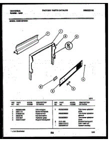 02 - Backguard parts for Frigidaire Range CG301SP2WJ01 from AppliancePartsPros.com