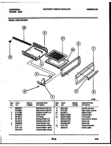 04 - Broiler Drawer Parts parts for Frigidaire Range CG301SP2WJ01 from AppliancePartsPros.com