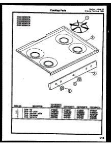 26 - Cooktop Parts parts for Frigidaire Range CGD2M4WSTA from AppliancePartsPros.com