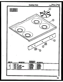 28 - Cooktop Parts parts for Frigidaire Range CGD2M5WSTA from AppliancePartsPros.com