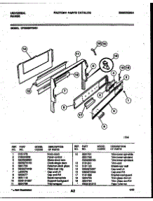 02 - Backguard parts for Frigidaire Range CP302BP2WW01 from AppliancePartsPros.com
