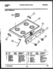 03 - Cooktop Parts parts for Frigidaire Range CP302BP2WW01 from AppliancePartsPros.com