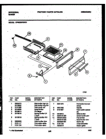 04 - Broiler Drawer Parts parts for Frigidaire Range CP302BP2WY01 from AppliancePartsPros.com