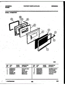 05 - Door Parts parts for Frigidaire Range CP302BP2WY01 from AppliancePartsPros.com