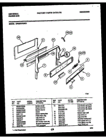02 - Backguard parts for Frigidaire Range CP303VP2J01 from AppliancePartsPros.com