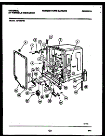 05 - Tub And Frame Parts parts for Frigidaire Dishwasher DP400PW1 from AppliancePartsPros.com