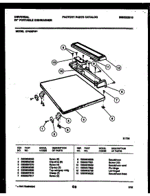 08 - Top Parts parts for Frigidaire Dishwasher DP400PW1 from AppliancePartsPros.com
