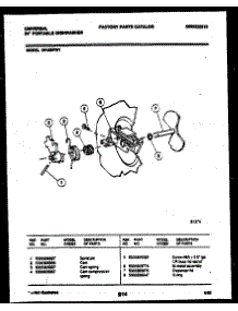 03 - Cam parts for Frigidaire Dishwasher DP400PWD1 from AppliancePartsPros.com