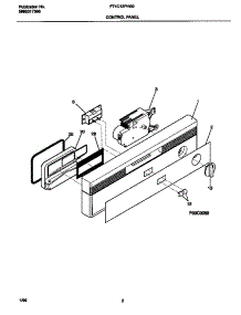 02 - Control Panel parts for Frigidaire Dishwasher F71C12PHS0 from AppliancePartsPros.com