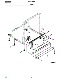 06 - Frame parts for Frigidaire Dishwasher F71C12PHS0 from AppliancePartsPros.com