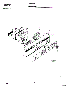 02 - Control Panel parts for Frigidaire Dishwasher FDB634CFS2 from AppliancePartsPros.com