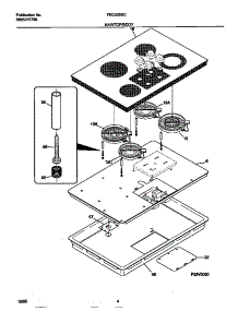 03 - Main Top / Body parts for Frigidaire Cooktop FEC3X9XCS2 from AppliancePartsPros.com