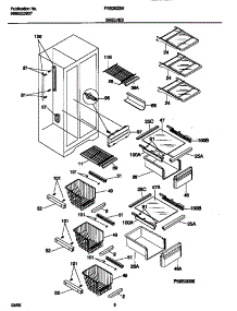 05 - Shelves parts for Frigidaire Refrigerator FRS20ZSHB0 from AppliancePartsPros.com