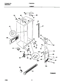 04 - Cabinet parts for Frigidaire Refrigerator FRS20ZSHB1 from AppliancePartsPros.com