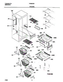 05 - Shelves parts for Frigidaire Refrigerator FRS20ZSHB1 from AppliancePartsPros.com