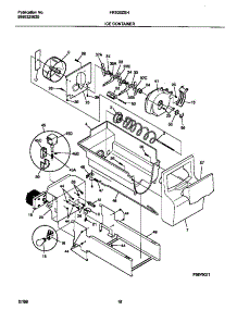 09 - Ice Container parts for Frigidaire Refrigerator FRS20ZSHB1 from AppliancePartsPros.com