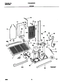 07 - System parts for Frigidaire Refrigerator FRS24MWGW3 from AppliancePartsPros.com