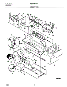09 - Ice Container parts for Frigidaire Refrigerator FRS24MWGW4 from AppliancePartsPros.com