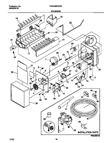 10 - Ice Maker parts for Frigidaire Refrigerator FRS24MWGW4 from AppliancePartsPros.com