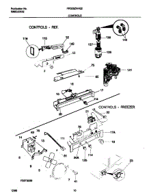 06 - Controls parts for Frigidaire Refrigerator FRS26ZNHQ2 from AppliancePartsPros.com