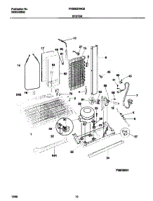 07 - System parts for Frigidaire Refrigerator FRS26ZNHQ2 from AppliancePartsPros.com