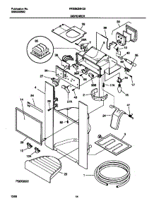 08 - Ice Dispenser parts for Frigidaire Refrigerator FRS26ZNHQ2 from AppliancePartsPros.com