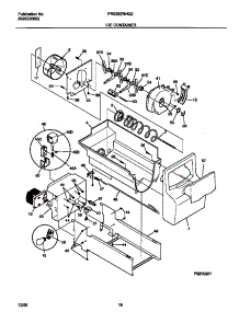09 - Ice Container parts for Frigidaire Refrigerator FRS26ZNHQ2 from AppliancePartsPros.com
