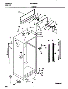 03 - Cabinet parts for Frigidaire Refrigerator FRT18LBHW0 from AppliancePartsPros.com