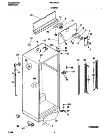 03 - Cabinet parts for Frigidaire Refrigerator FRT18PCGW1 from AppliancePartsPros.com