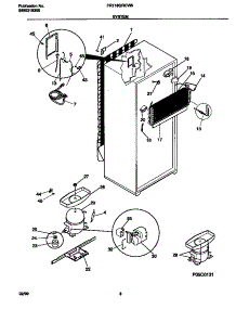 05 - System parts for Frigidaire Refrigerator FRT18QRCW6 from AppliancePartsPros.com