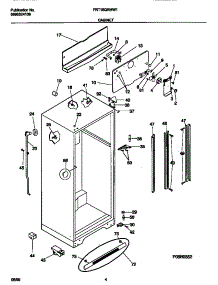 03 - Cabinet parts for Frigidaire Refrigerator FRT18QRHW1 from AppliancePartsPros.com