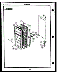 03 - Door Parts parts for Frigidaire Freezer FV05M2WSFB from AppliancePartsPros.com