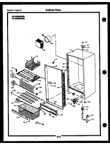 29 - Cabinet Parts parts for Frigidaire Freezer FV13M2WSFA from AppliancePartsPros.com
